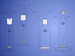 Бутылки для промывки газа ROBU Glasfilter-Geraete